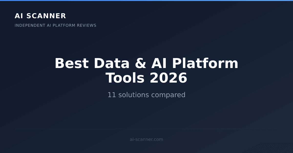 Best AI Data & AI Platform Tools 2026 | AI Scanner