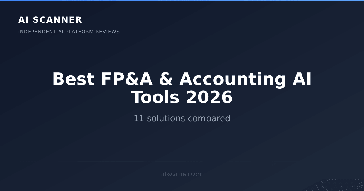 Best AI FP&A & Accounting AI Tools 2026 | AI Scanner