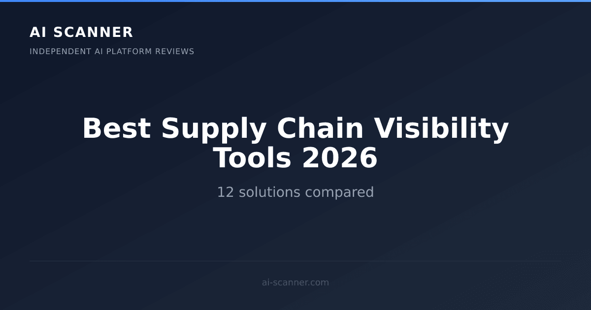 Best AI Supply Chain Visibility Tools 2026 | AI Scanner