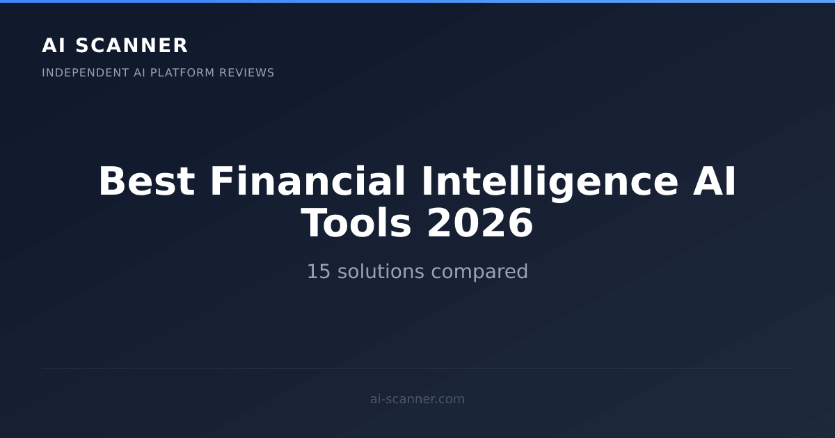 Best AI Financial Intelligence AI Tools 2026 | AI Scanner