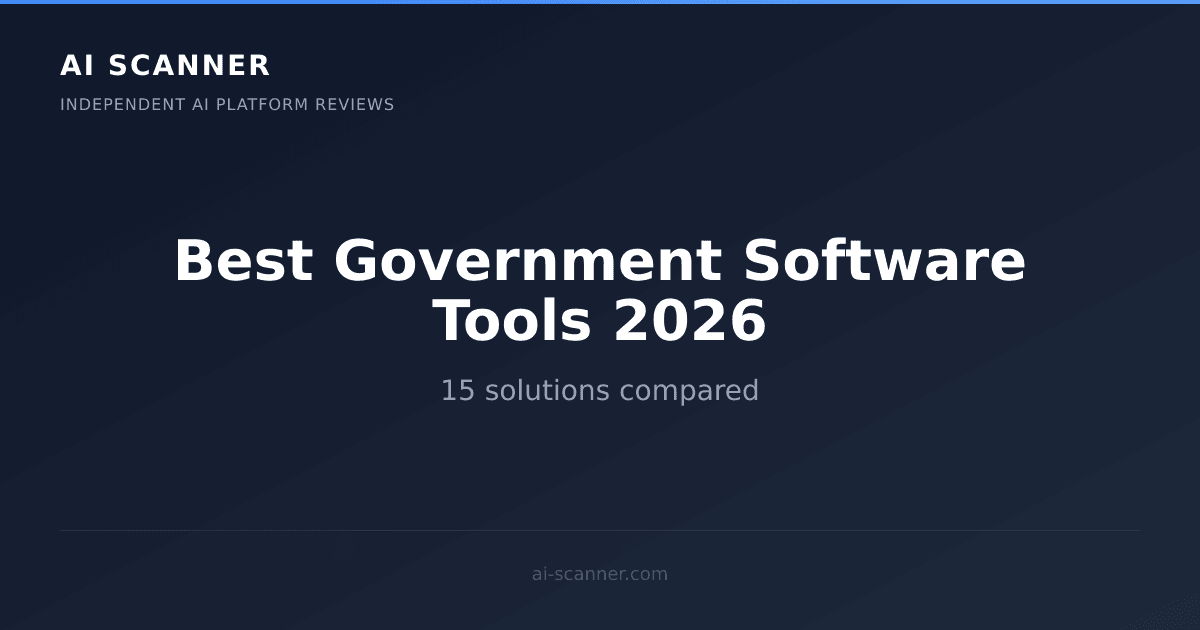 Best AI Government Software Tools 2026 | AI Scanner