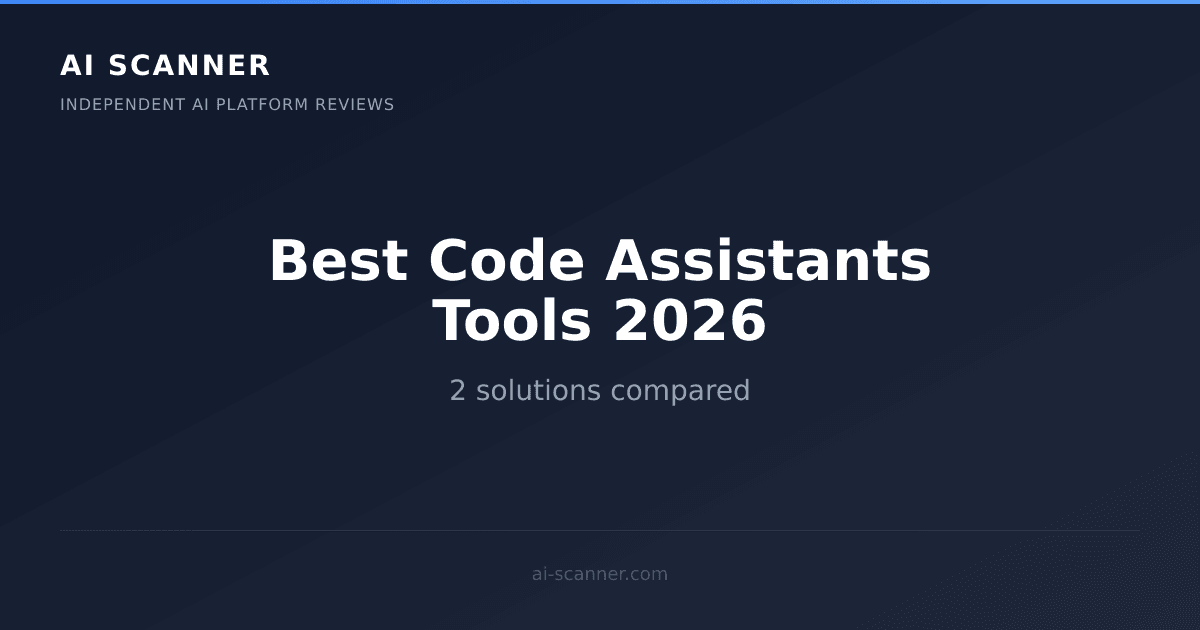 Best Code Assistants Tools 2026: Top 2 Compared | AI Scanner