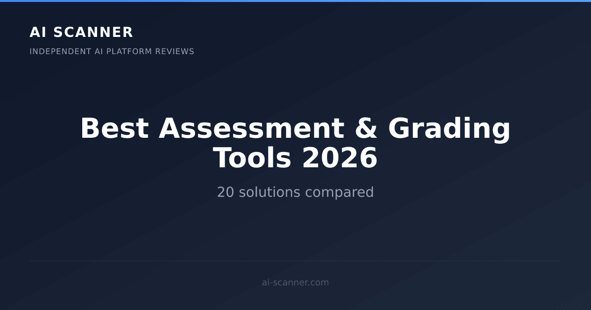 Best AI Assessment & Grading Tools 2026 | AI Scanner