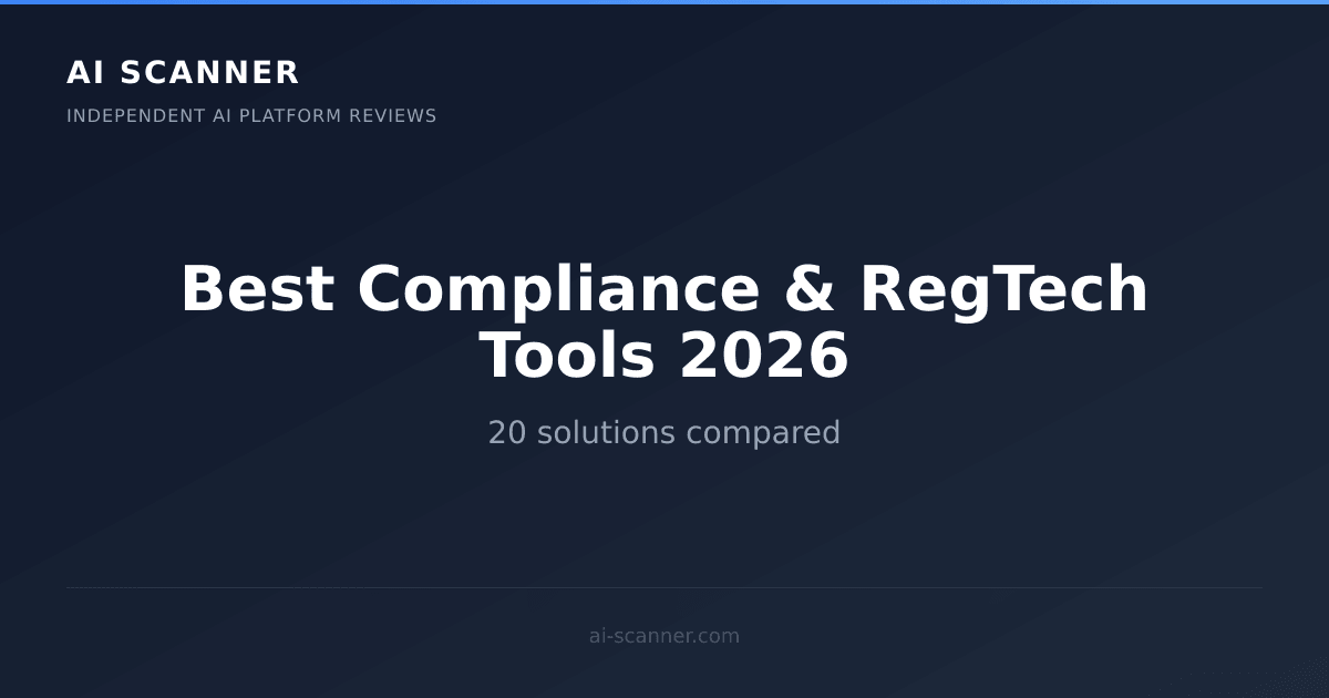 Best AI Compliance & RegTech Tools 2026 | AI Scanner
