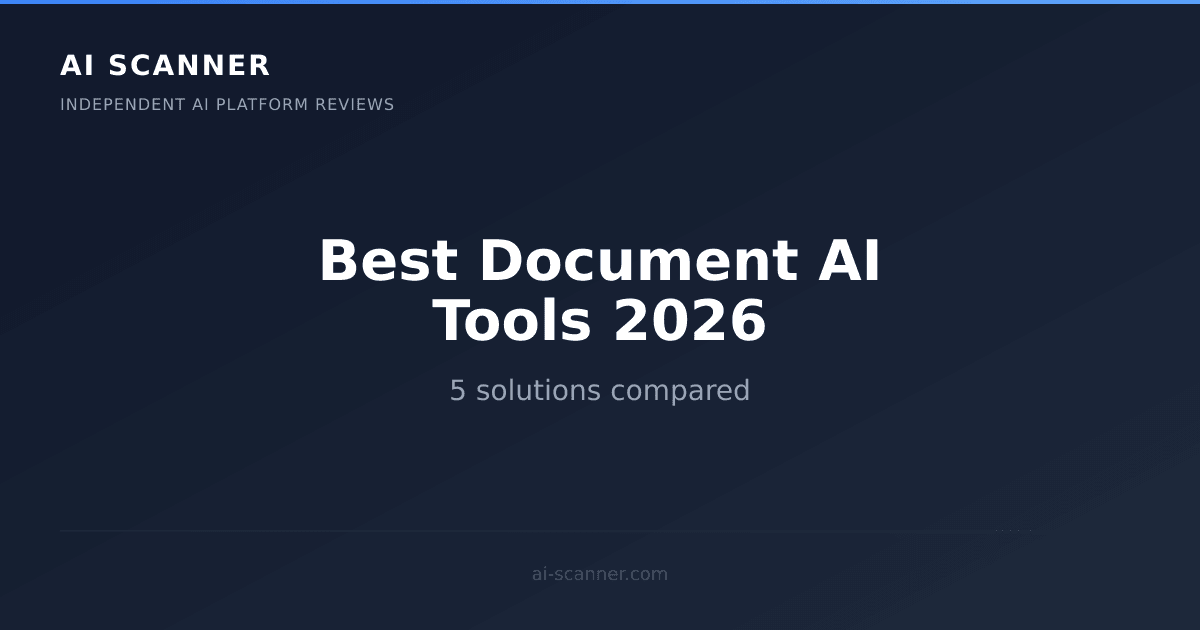 Best AI Document AI Tools 2026 | AI Scanner