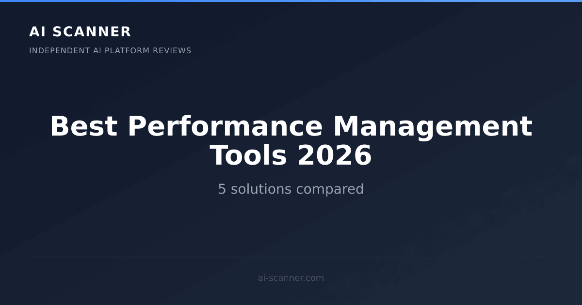 Best AI Performance Management Tools 2026 | AI Scanner