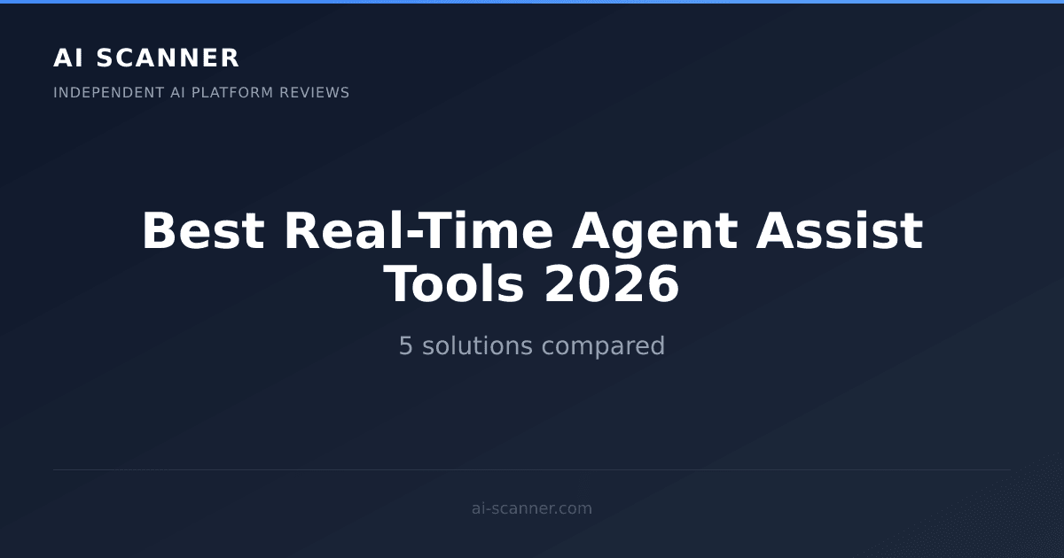 Best Real-Time Agent Assist Tools 2026: Top 5 Compared | AI Scanner
