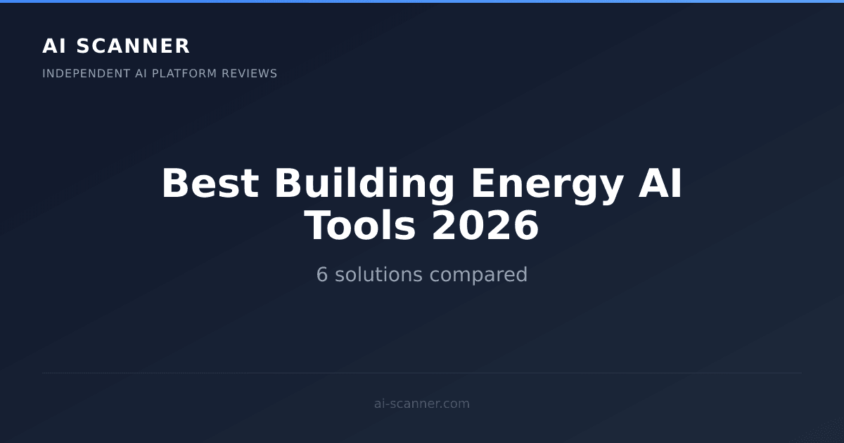 Best Building Energy AI Tools 2026: Top 6 Compared | AI Scanner