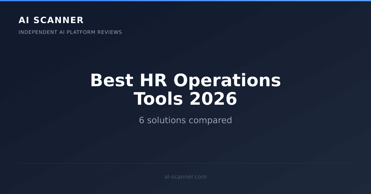 Best AI HR Operations Tools 2026 | AI Scanner