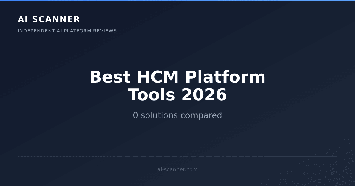 Best HCM Platform AI Tools 2026 | AI Scanner