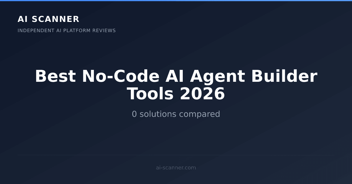 Best No-Code AI Agent Builder Tools 2026 | AI Scanner